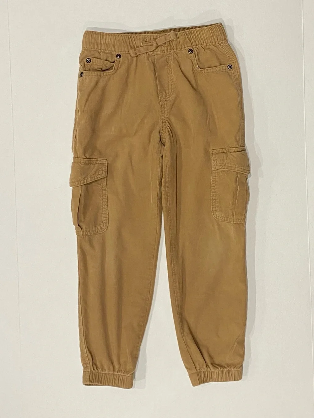 Gymboree Boys ‘Little Snowflake’ Tan Corduroy Pull-On Cargo Joggers Size 5